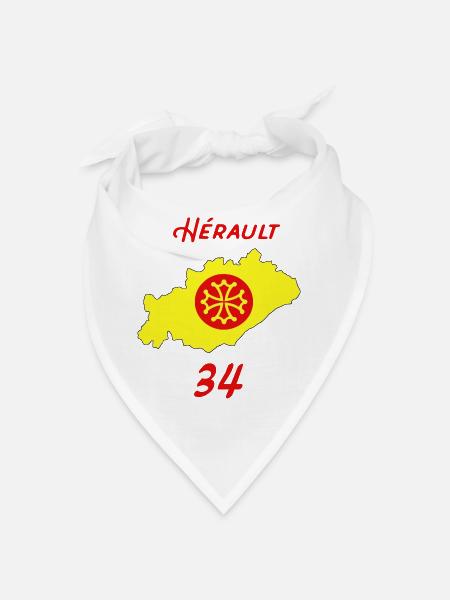 Hérault - Bandana - blanc