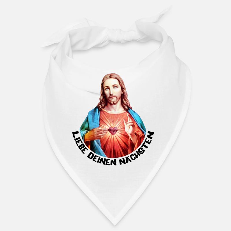 Liebe Deinen Nächsten Jesus Linker Handsegen Bandana