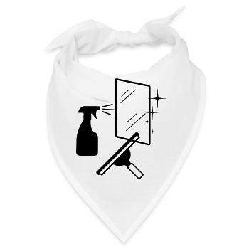 Glasurwaschfenster und Abzug und Spritze - Bandana - Weiß - Vorne
