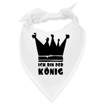 ich bin der König - Bandana - Weiß - Vorne