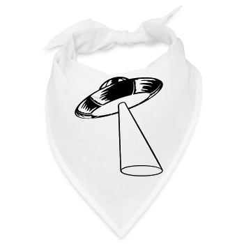 Strahl Mystery UFO entführt - Bandana - Weiß - Vorne