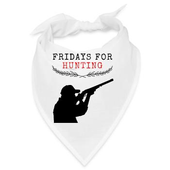 Fridays for Hunting Jäger - Bandana - Weiß - Vorne