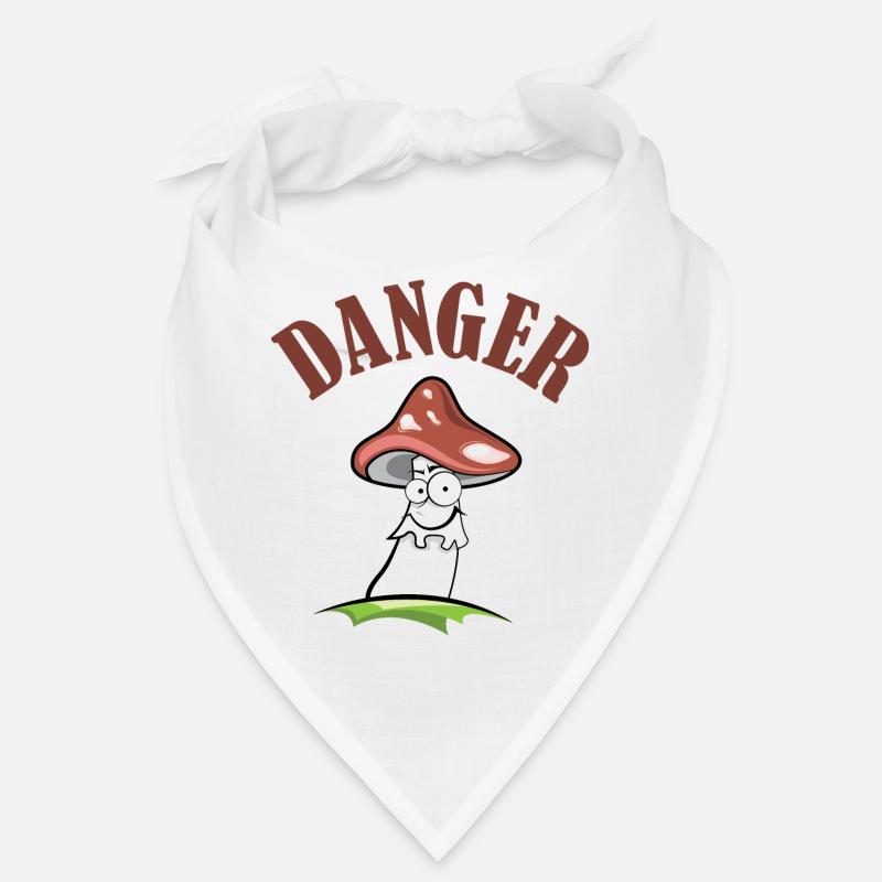 Fliegenpilz danger Symbol gefährlich comic lustig Bandana