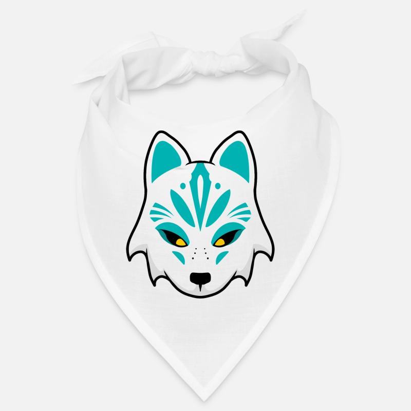 Kitsune Mask blue Bandana