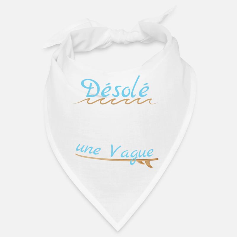 Texte Surfeur Fr - Bandana - blanc
