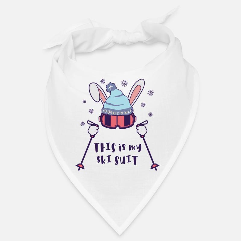 This is my Ski Suit Skiing Rabbit with ski poles Bandana