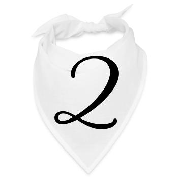 2 - Bandana - Weiß - Vorne