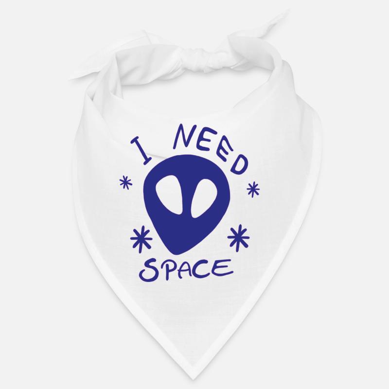 I NEED SPACE Alien Dark Blue Universe Universe Bandana