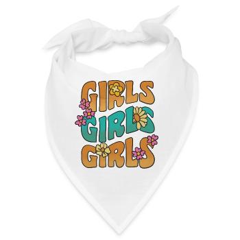 girls Schiftzug - Internationaler Frauentag - Bandana - Weiß - Vorne