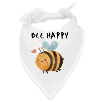 Bee Happy - Bandana - Weiß - Vorne