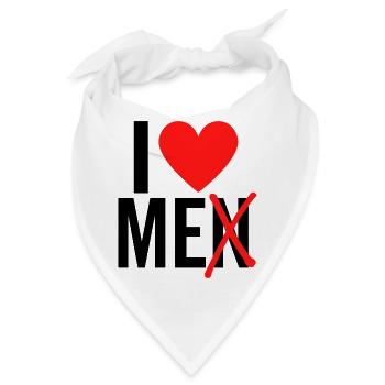 Ich liebe Männer, ich liebe mich - Bandana - Weiß - Vorne