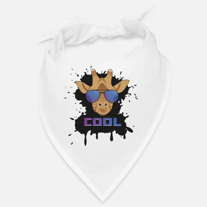 Giraffe cool - Bandana - white