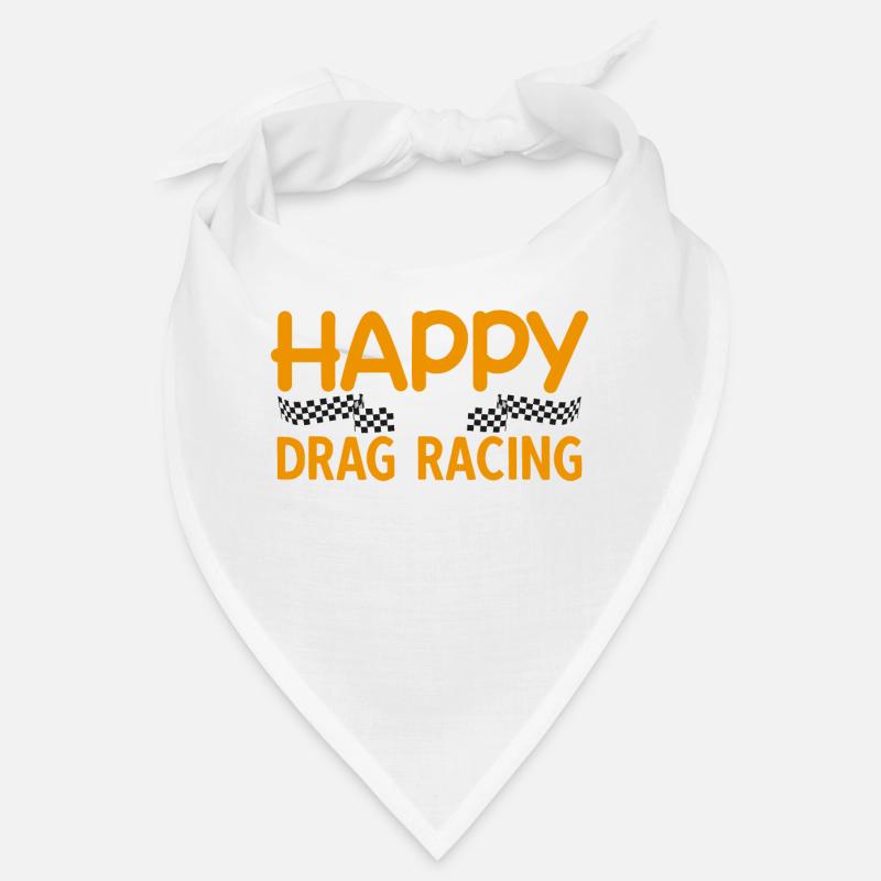 Course de dragsters Course de voitures de course de dragster - Bandana - blanc