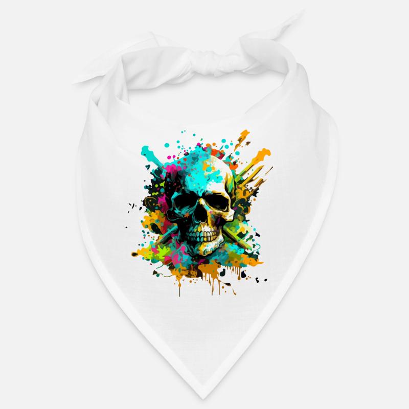 Psychedelic Skull Bandana