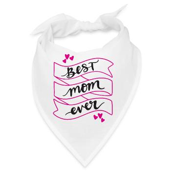 Beste Mutter aller Zeiten - Bandana - Weiß - Vorne