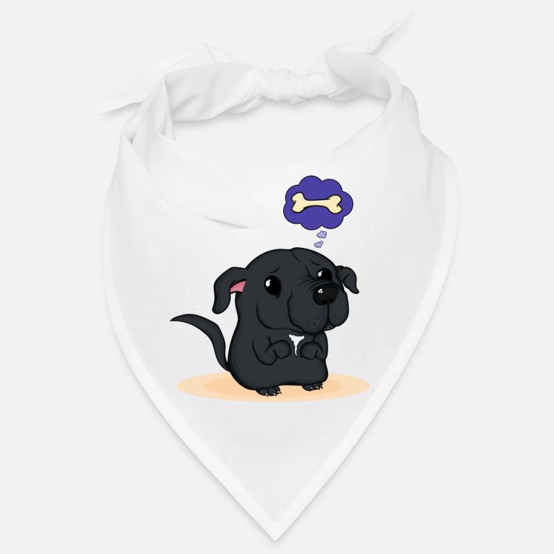 Staffy - Bandana - white