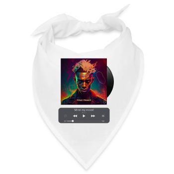 Mind my mood, Album cover, Art of music, AI shirts - Bandana - Weiß - Vorne
