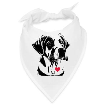 Lustige Hundeliebhaber Shirts, Hundeliebhaber Geschenke - Bandana - Weiß - Vorne