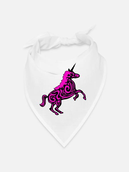 unicorn design 002 - Bandana - Weiß - Vorne