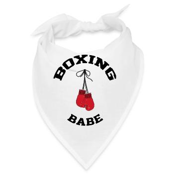 Ich kann nicht, ich habe MEISTVERKAUFTES 🌟🌟 BOXEN - Bandana - Weiß - Vorne