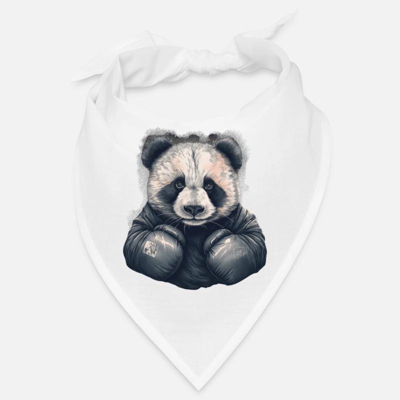 Panda Ours avec Gants de Boxe Boxer Animaux Combattant Bandana
