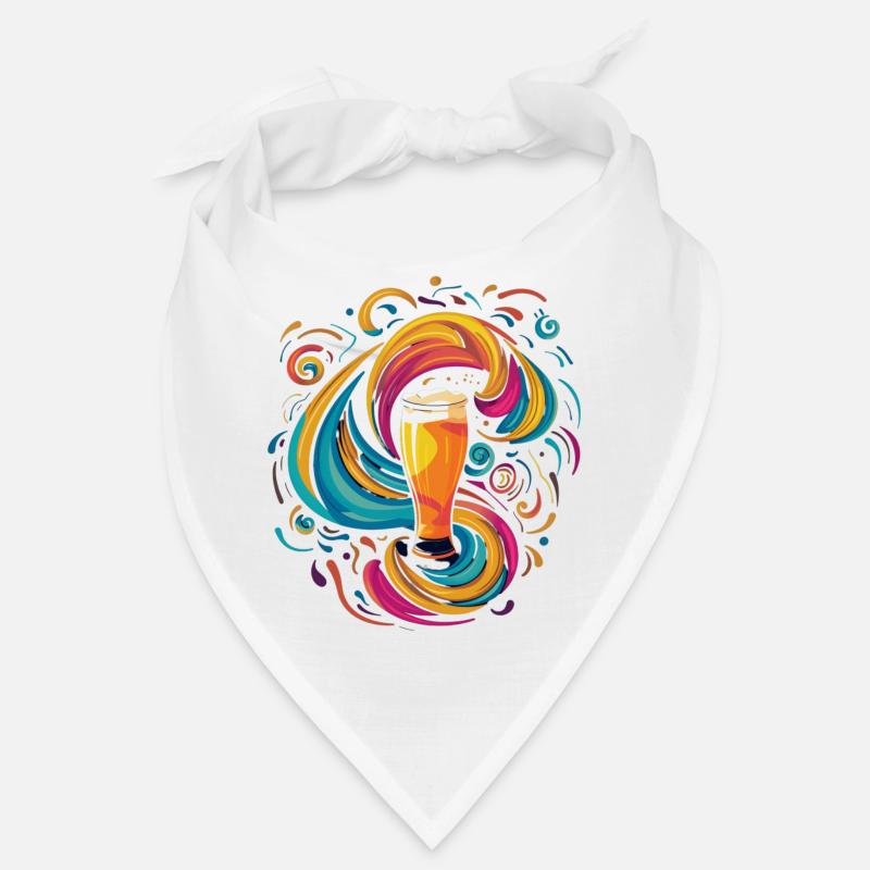 Motif de bière coloré créatif cool Bandana