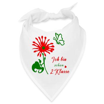 Schule, Zweite Klasse - Bandana - Weiß - Vorne