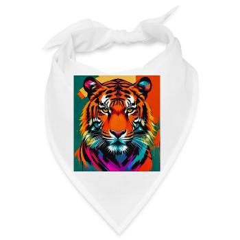 Tiger - Bandana - Weiß - Vorne