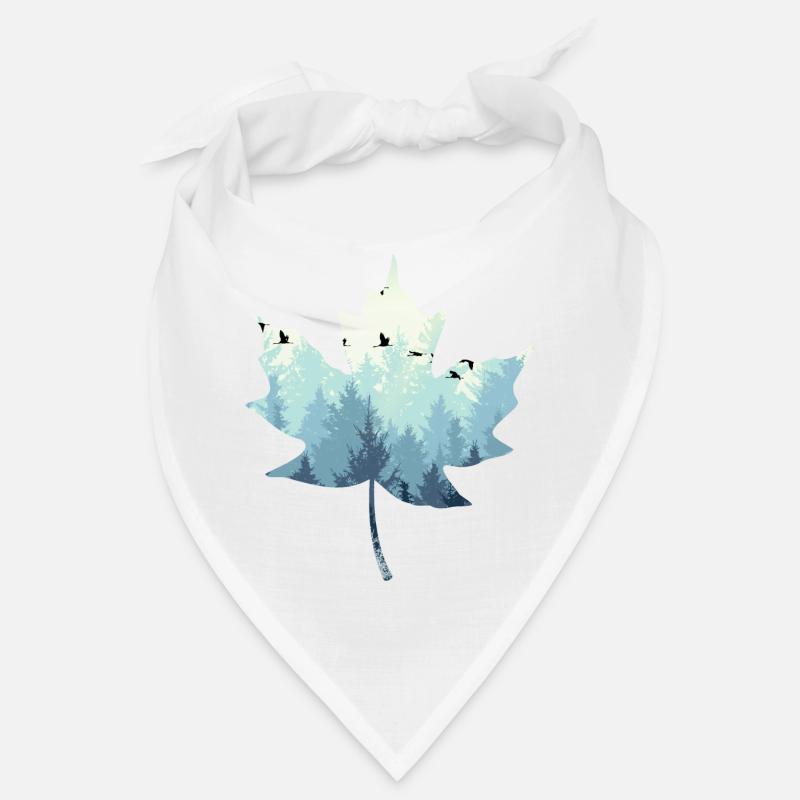 Paysage de feuilles Bandana