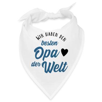 Wir haben den besten Opa der Welt - Bandana - Weiß - Vorne