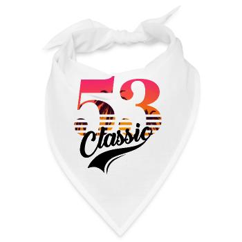 Jahrgang 1953-53. Jubiläum - Bandana - Weiß - Vorne