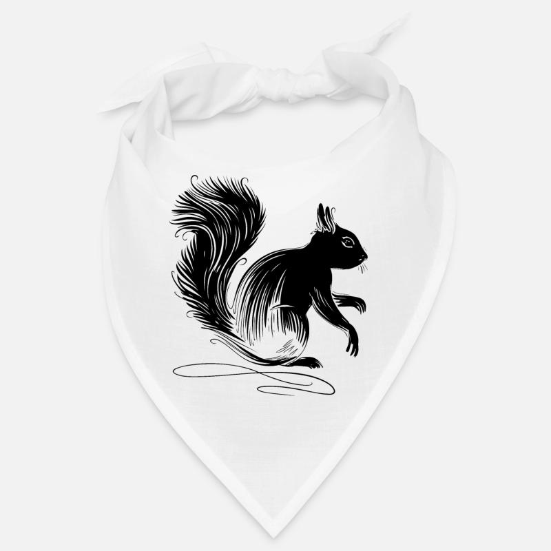 Silhouette d’animal d’écureuil Bandana
