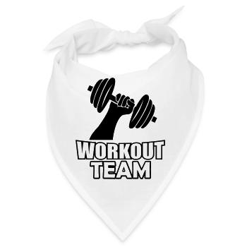 workout team - Bandana - Weiß - Vorne