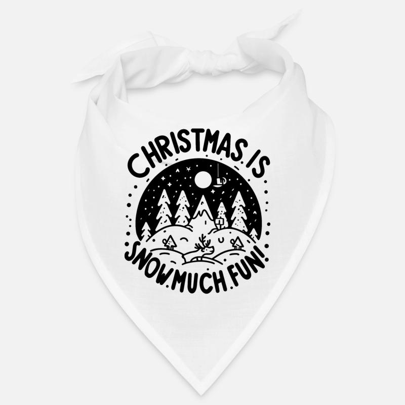 Noël, c’est la neige : beaucoup de plaisir ! Bandana