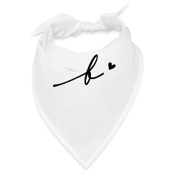 Buchstabe B Schreibschrift - Bandana - Weiß - Vorne