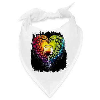 bday brightly coloured social justice colourful - Bandana - Weiß - Vorne