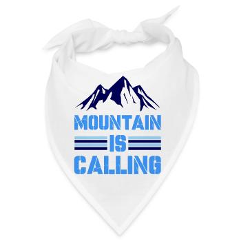mountain adventure is calling - Bandana - Weiß - Vorne