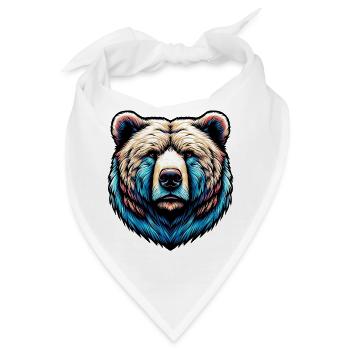 Bär - Bandana - Weiß - Vorne