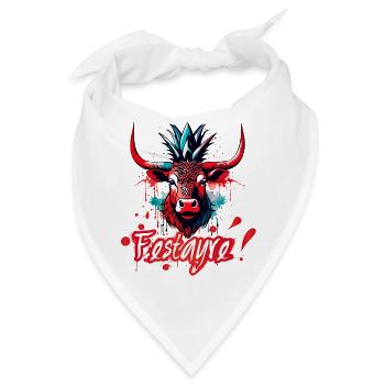 Festayre! Féria de Bézier, Dax, Nîmes, Bayonne... - Bandana - Weiß - Vorne