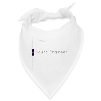 Tontechniker Fader Lila - Bandana - Weiß - Vorne