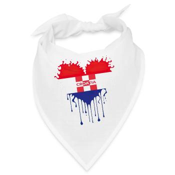 Kroatien hrvatska kroatien hrv hr reisen tourismus - Bandana - Weiß - Vorne