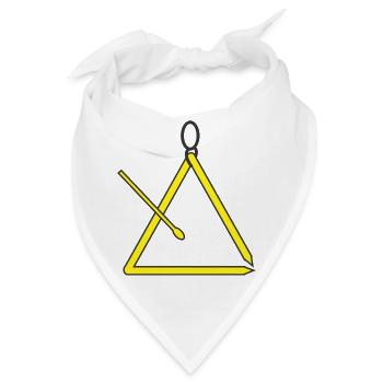 Dreieck - Bandana - Weiß - Vorne