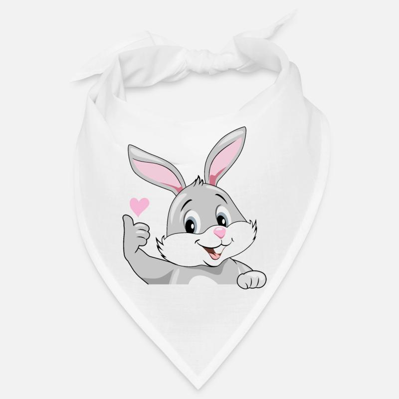 Peeking smiling rabbit Bandana