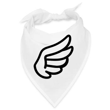Engelsflügel - Bandana - Weiß - Vorne