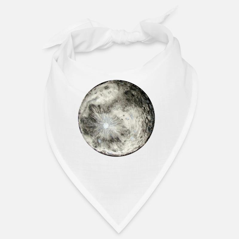 regarde la lune, c'est gratuit (lettres blanches) Bandana