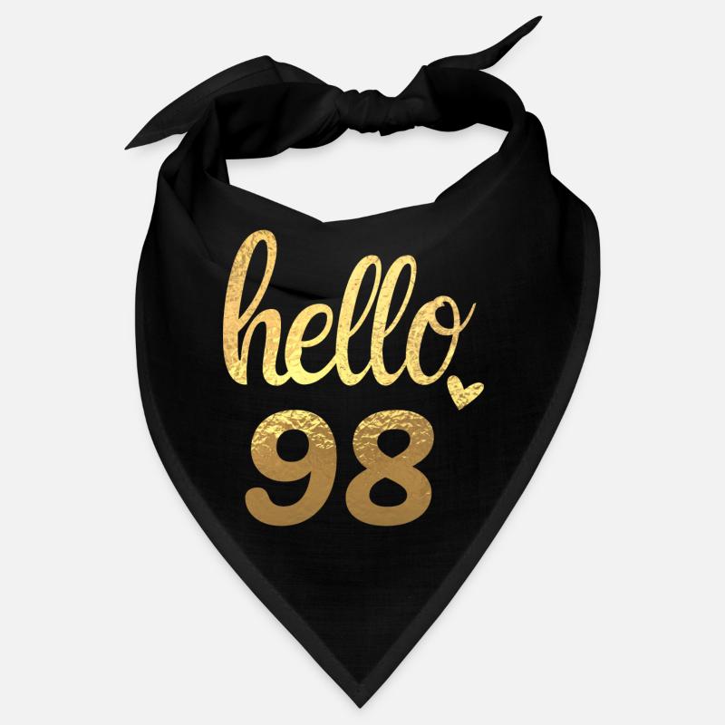 Hello 98 gold Bandana