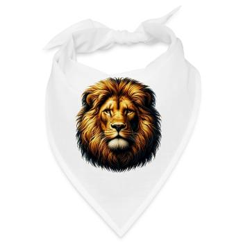 Löwe - Bandana - Weiß - Vorne