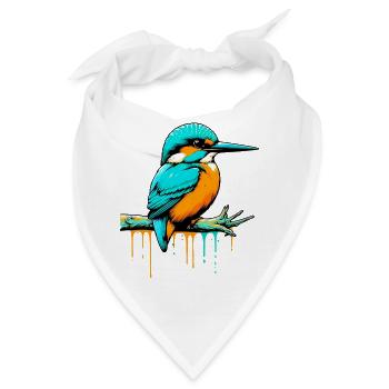 Eisvogel - Bandana - Weiß - Vorne