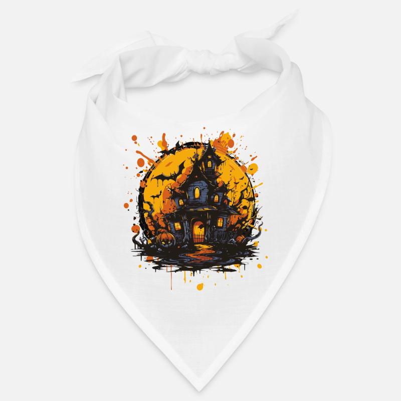 Maison hantée Halloween Bandana