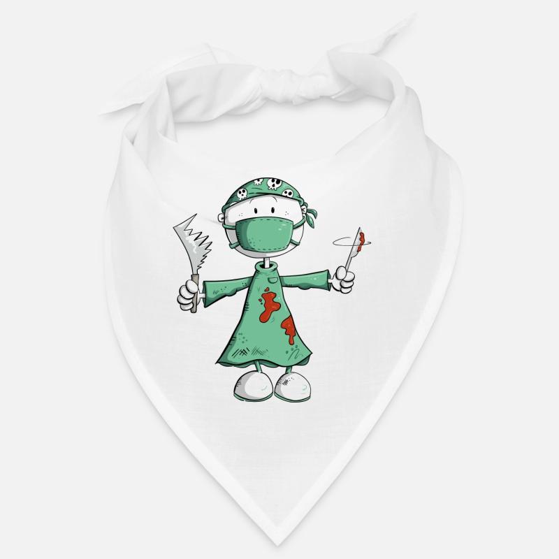 Arzt Chirurg Strichmännchen Berufe Cartoon Bandana